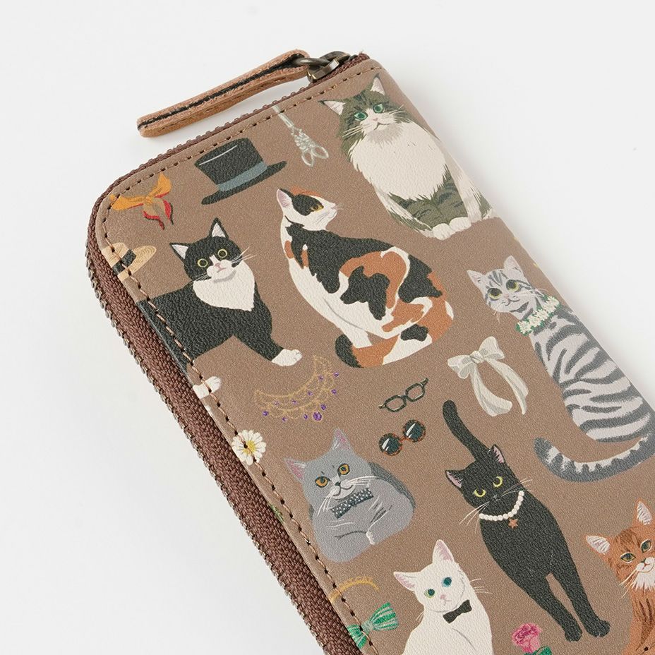 猫好きさん必見！】カードや小銭も入るキーケース｜HIRAMEKI.