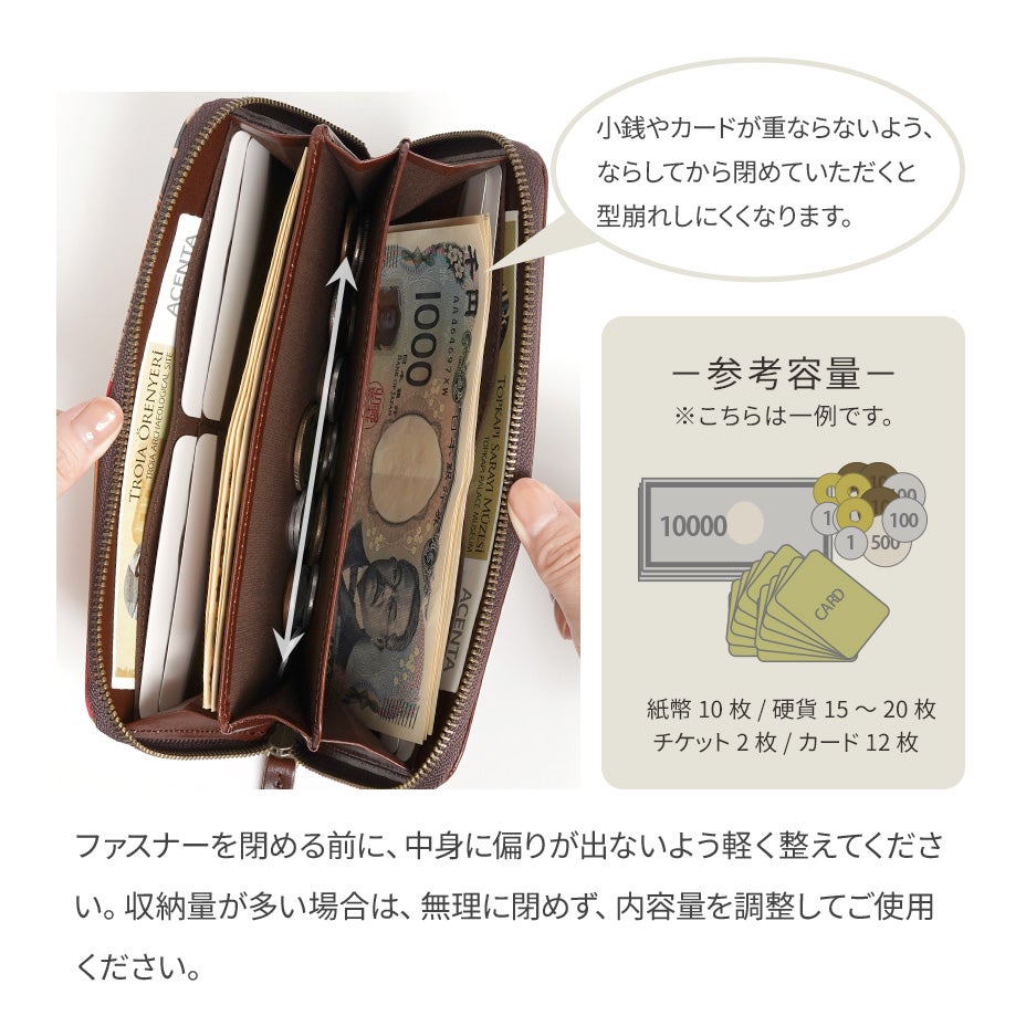 伊藤長財布 小さくなっても使いやすさ◎ミニサイズの長財布【群鶏 伊藤若冲】