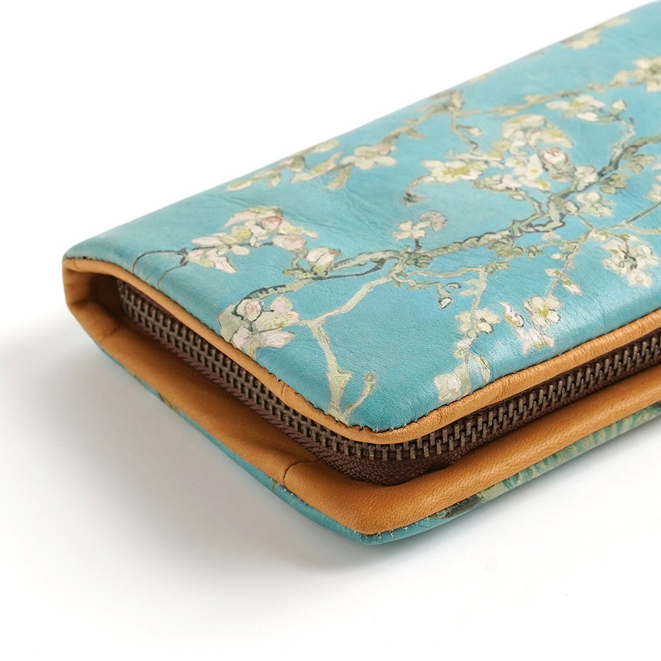 ゴッホ「アーモンドの花」長財布｜誕生と希望を祝う名画の本革財布