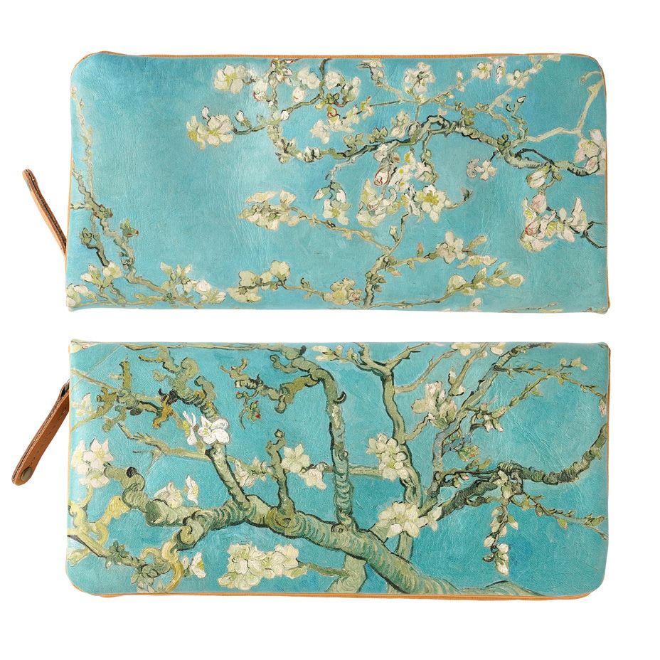 ゴッホ「アーモンドの花」長財布｜誕生と希望を祝う名画の本革財布